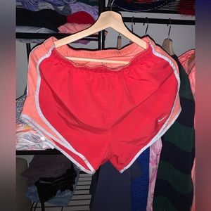 Pink and Peach Nike Shorts